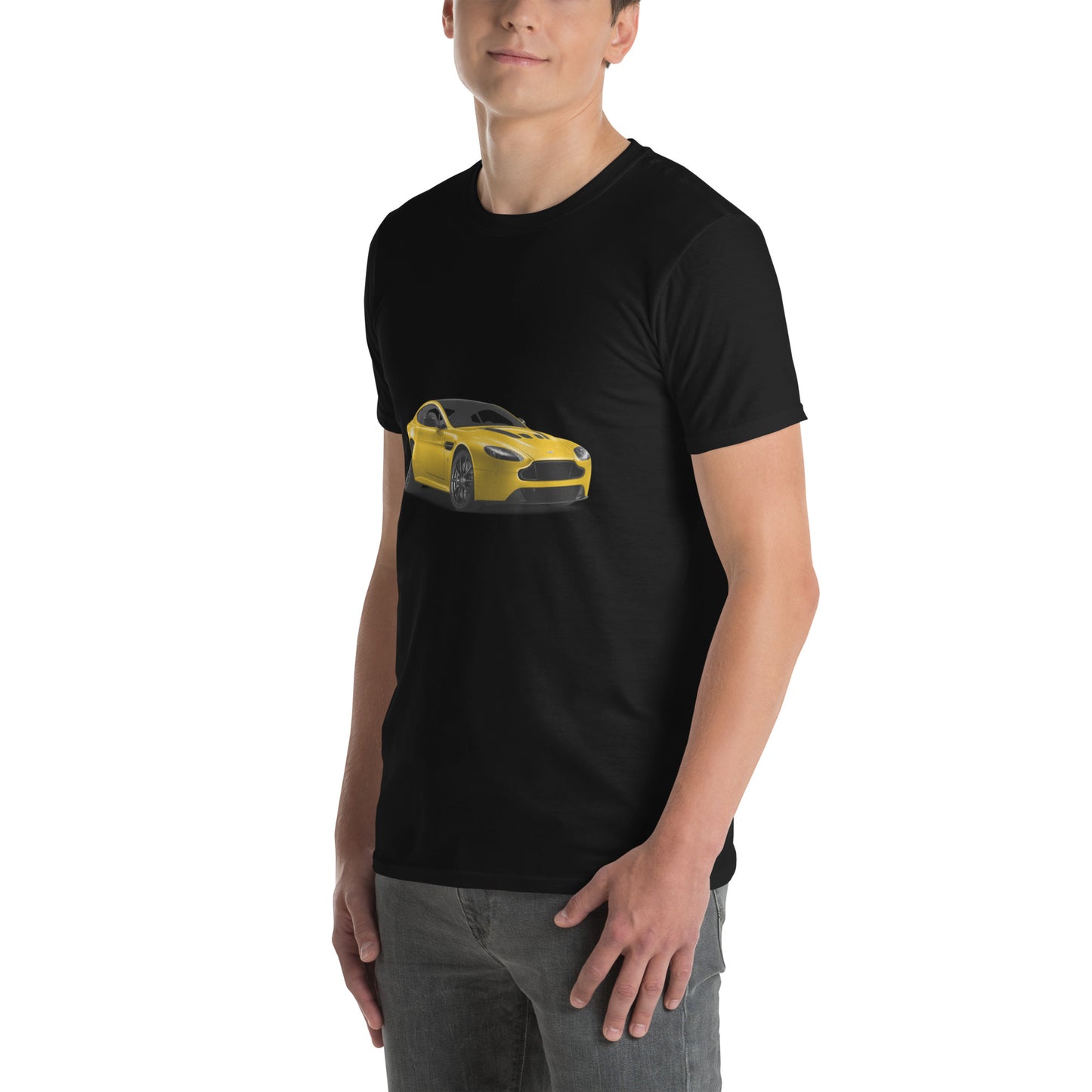 Yellow Aston Martin Short-Sleeve Unisex T-Shirt