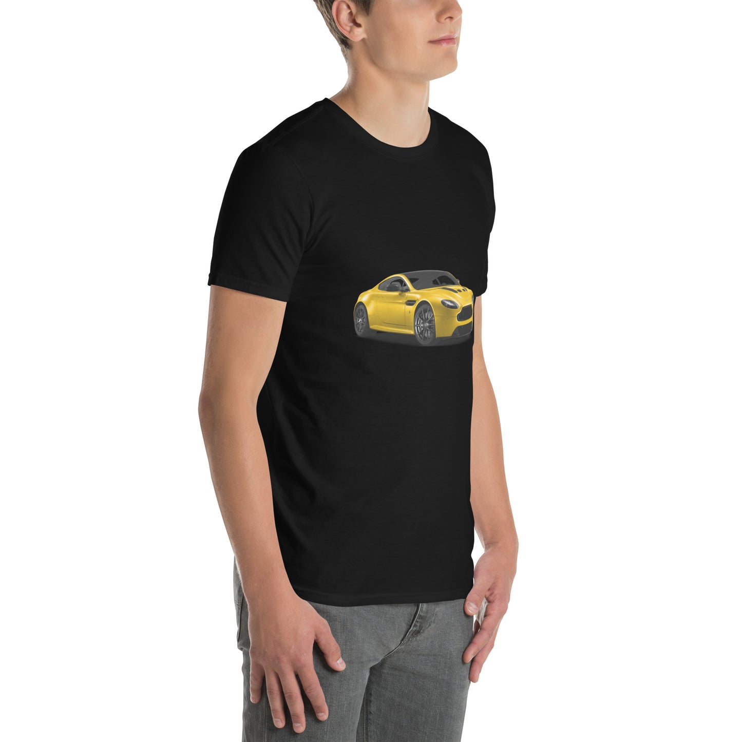Yellow Aston Martin Short-Sleeve Unisex T-Shirt