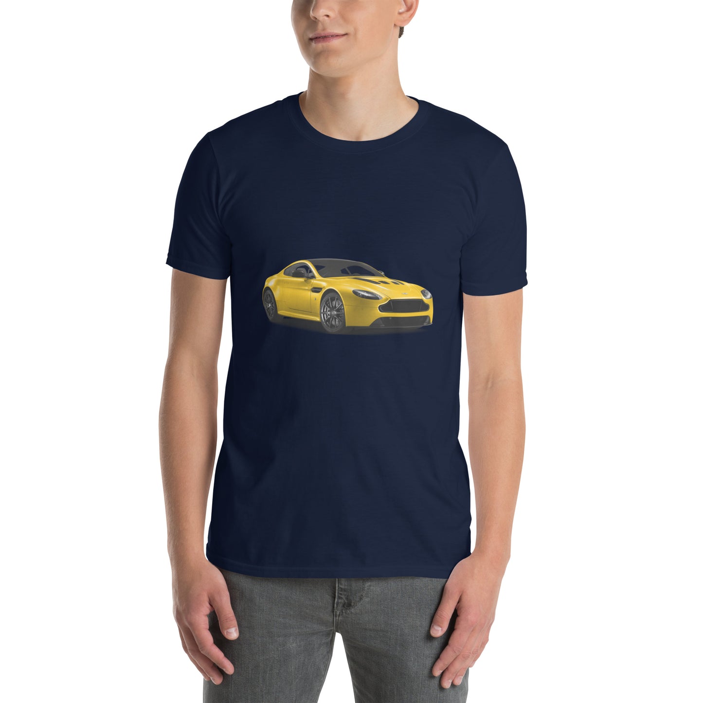 Yellow Aston Martin Short-Sleeve Unisex T-Shirt