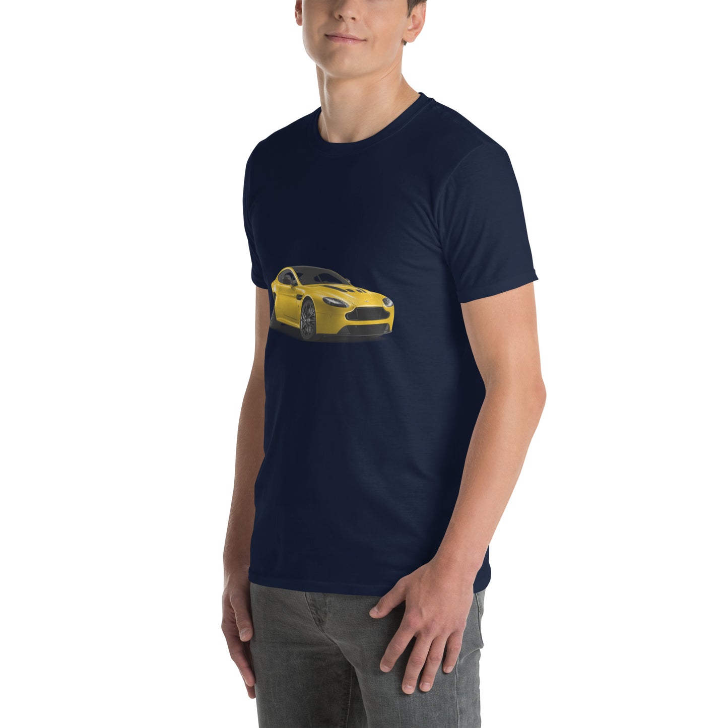 Yellow Aston Martin Short-Sleeve Unisex T-Shirt