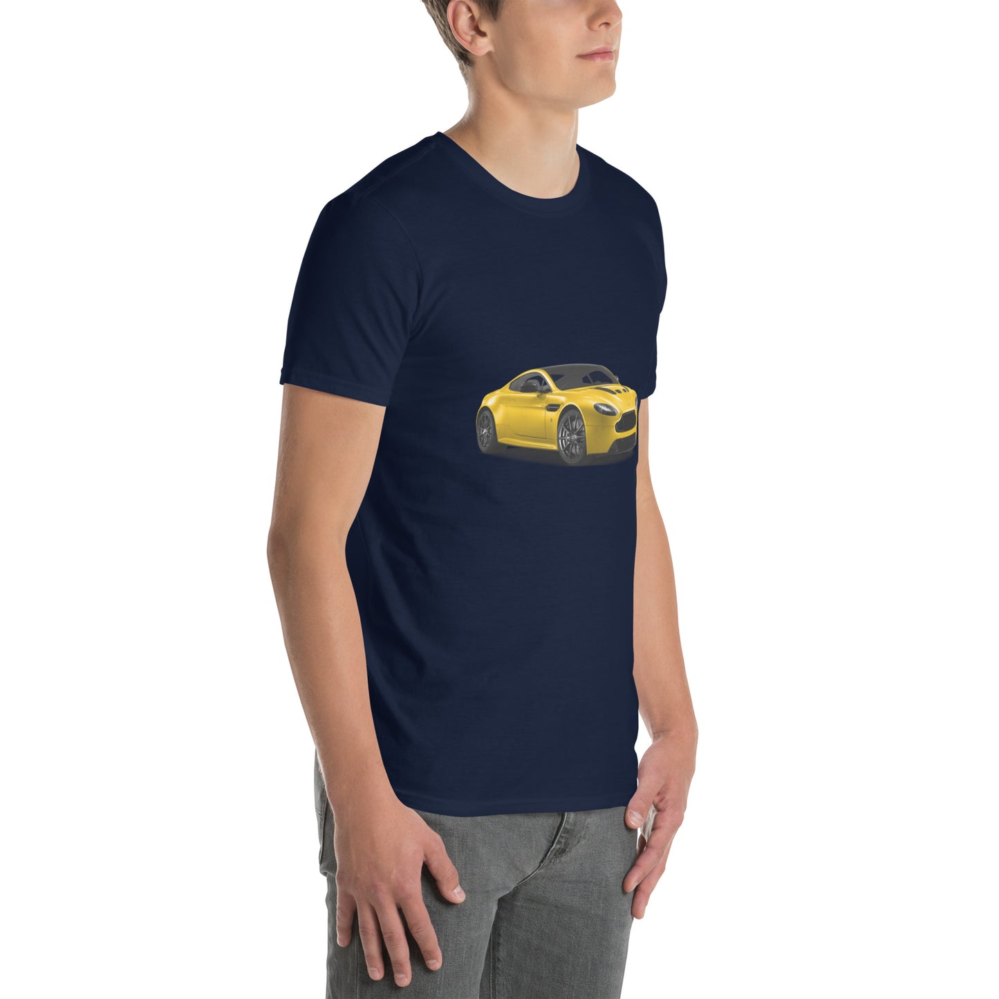 Yellow Aston Martin Short-Sleeve Unisex T-Shirt
