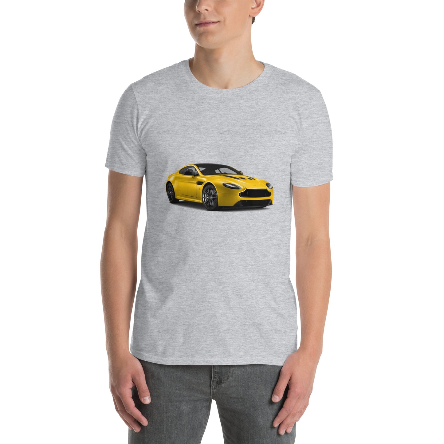 Yellow Aston Martin Short-Sleeve Unisex T-Shirt