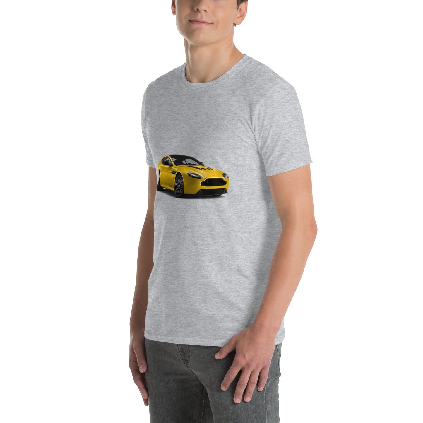 Yellow Aston Martin Short-Sleeve Unisex T-Shirt