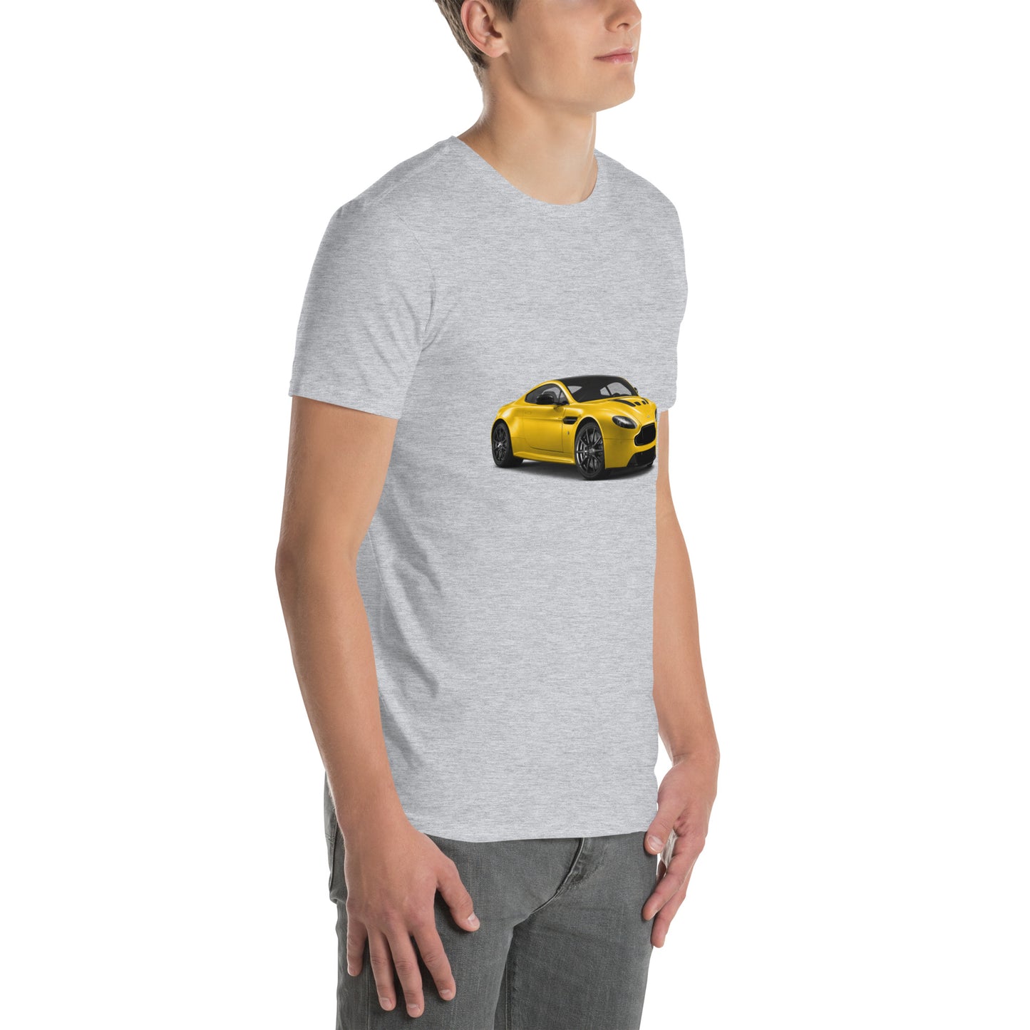 Yellow Aston Martin Short-Sleeve Unisex T-Shirt