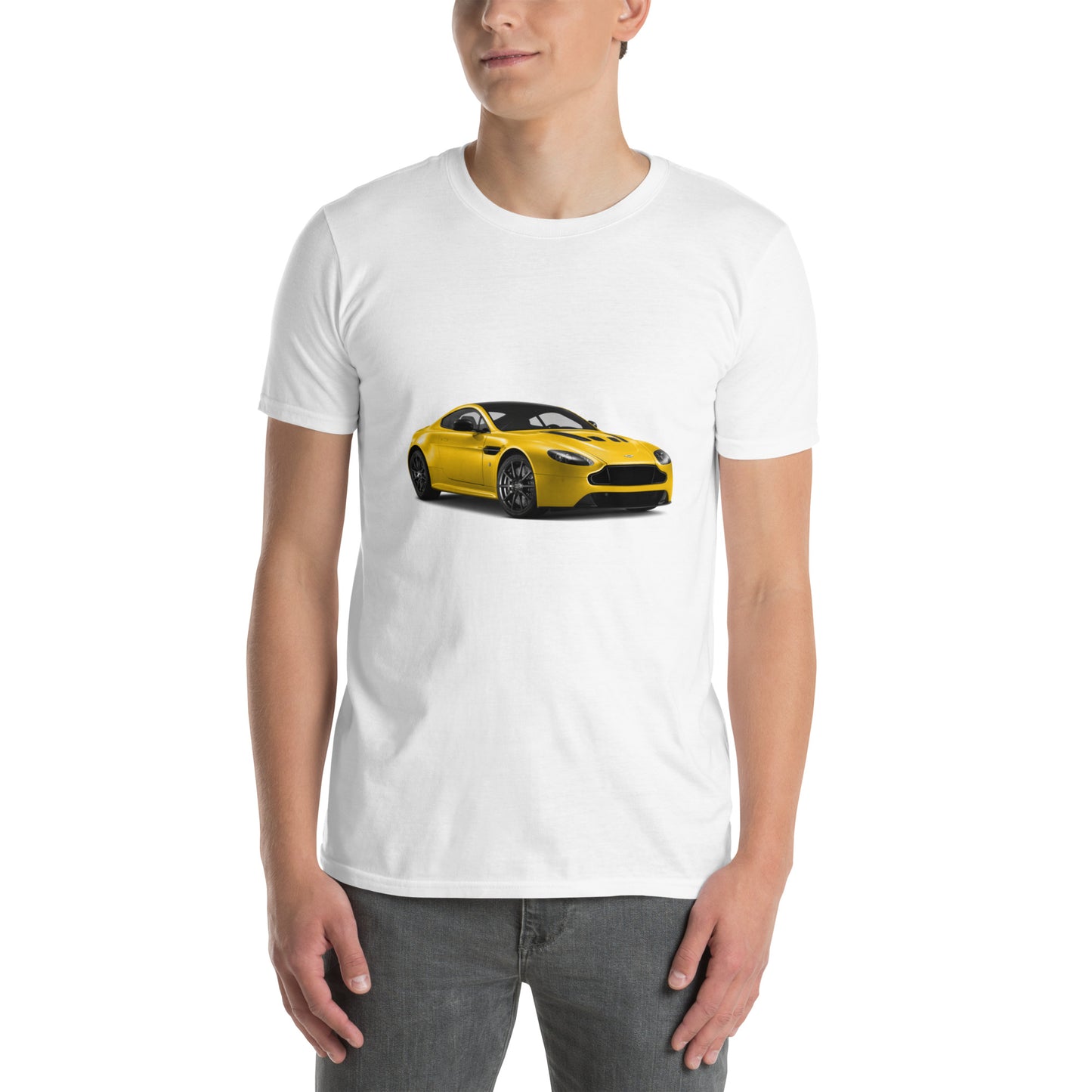 Yellow Aston Martin Short-Sleeve Unisex T-Shirt