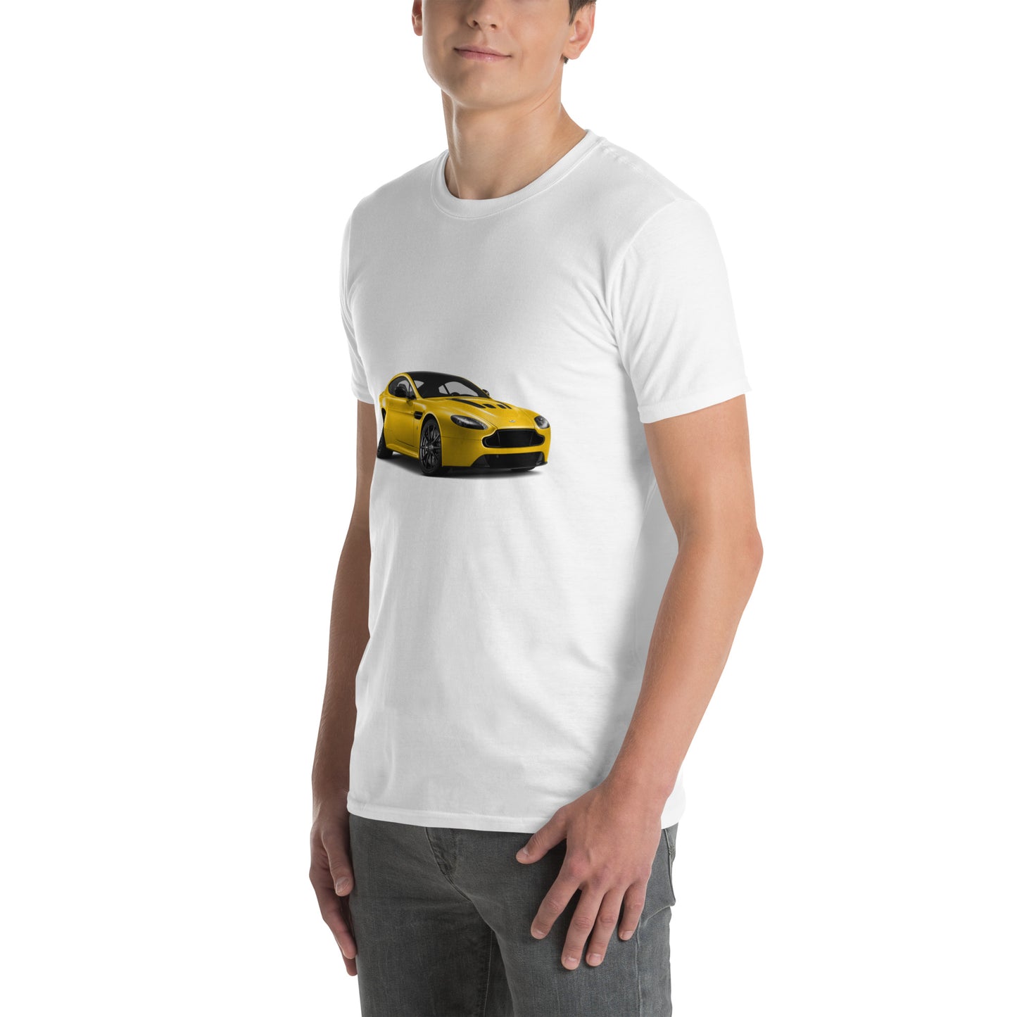 Yellow Aston Martin Short-Sleeve Unisex T-Shirt