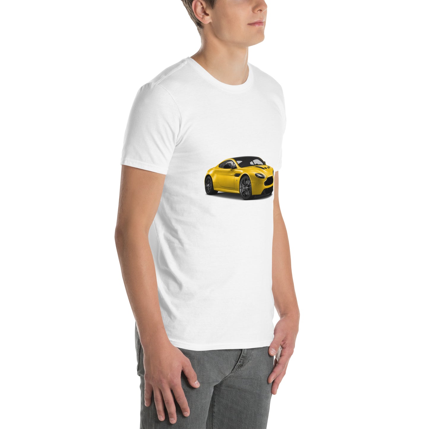 Yellow Aston Martin Short-Sleeve Unisex T-Shirt