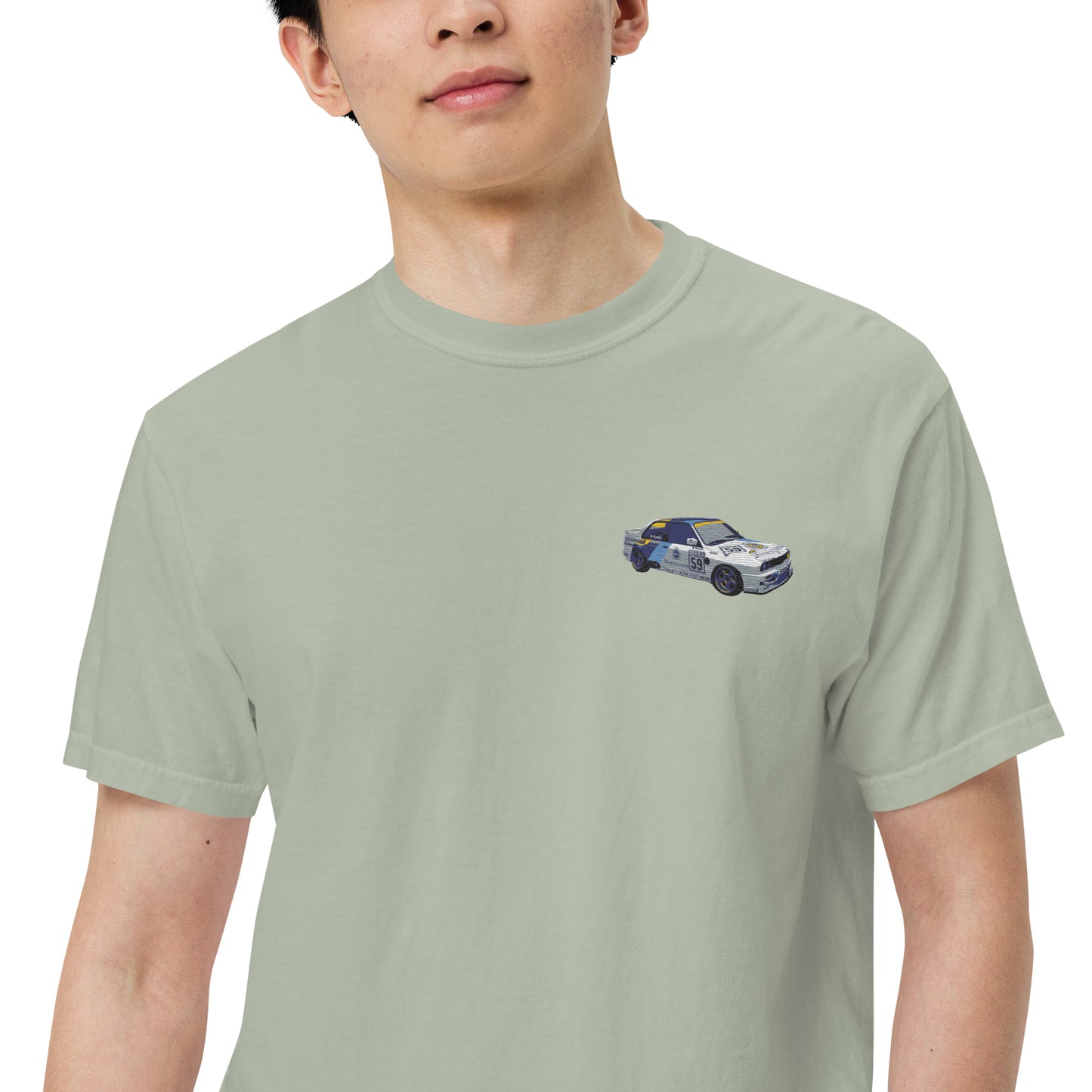 BMW E30 Race Car Unisex garment-dyed heavyweight t-shirt