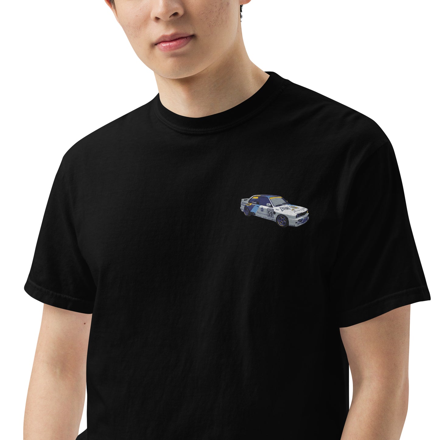 BMW E30 Race Car Unisex garment-dyed heavyweight t-shirt