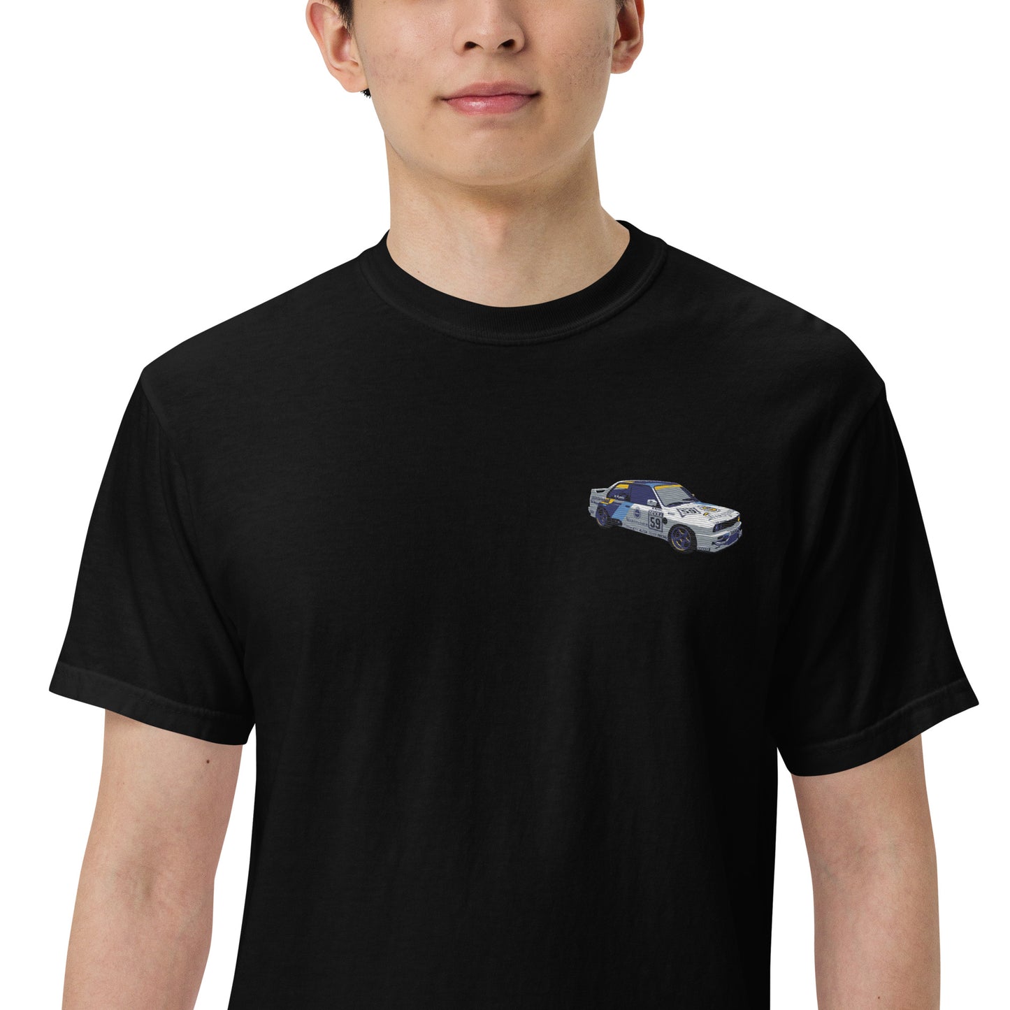 BMW E30 Race Car Unisex garment-dyed heavyweight t-shirt