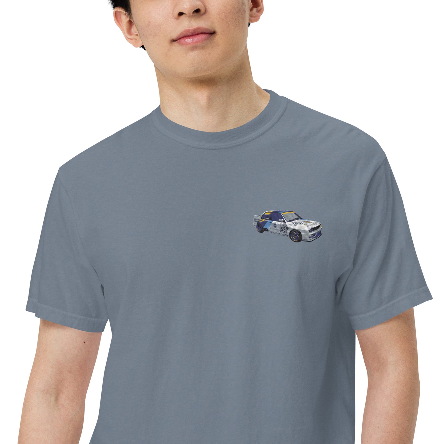 BMW E30 Race Car Unisex garment-dyed heavyweight t-shirt