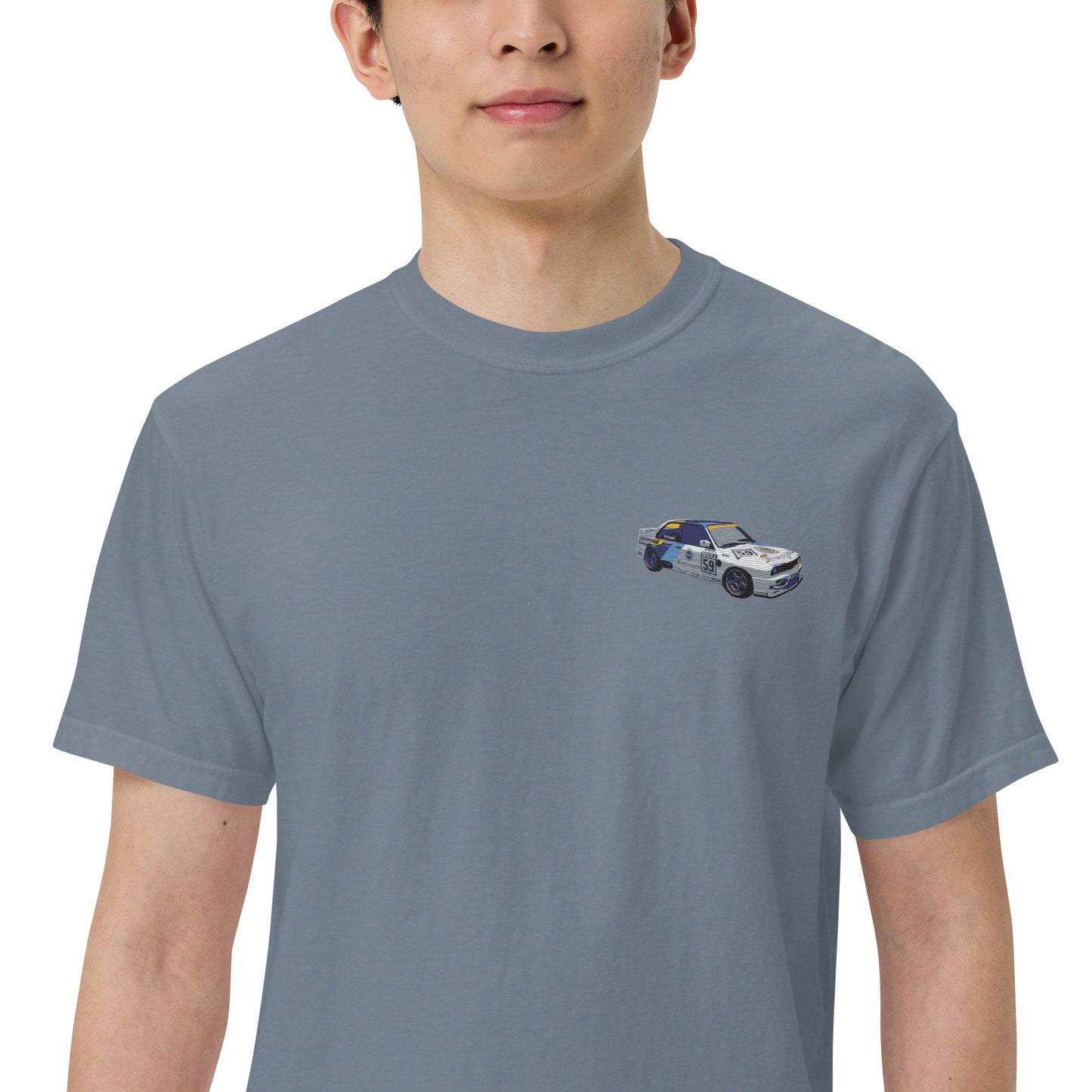 BMW E30 Race Car Unisex garment-dyed heavyweight t-shirt