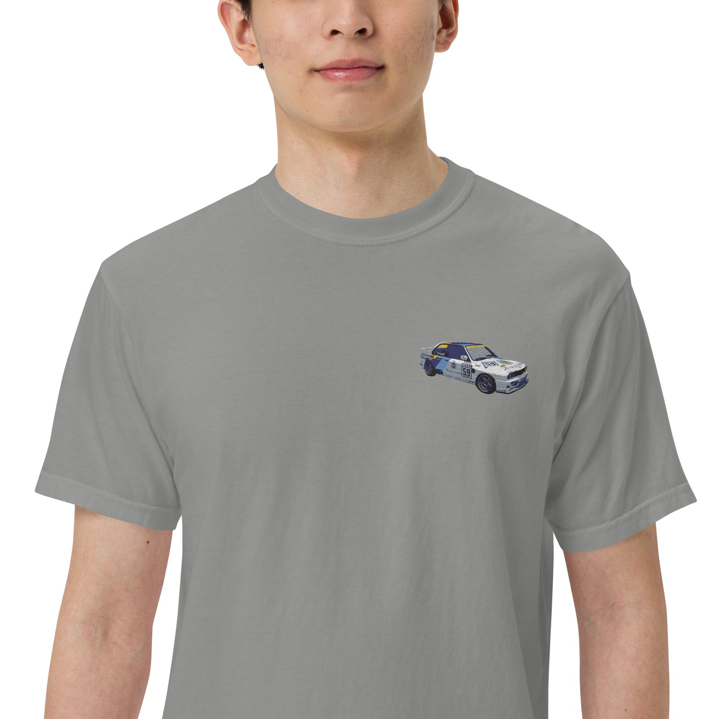 BMW E30 Race Car Unisex garment-dyed heavyweight t-shirt