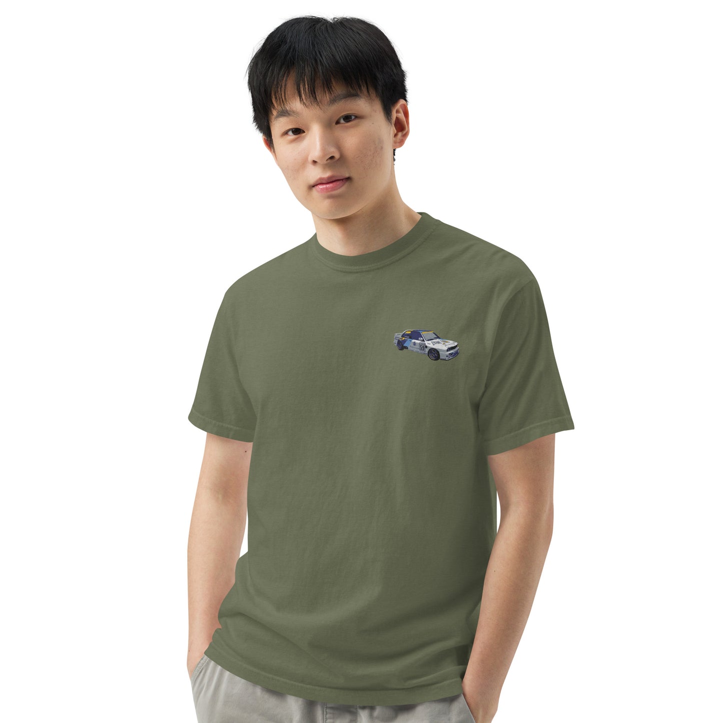 BMW E30 Race Car Unisex garment-dyed heavyweight t-shirt