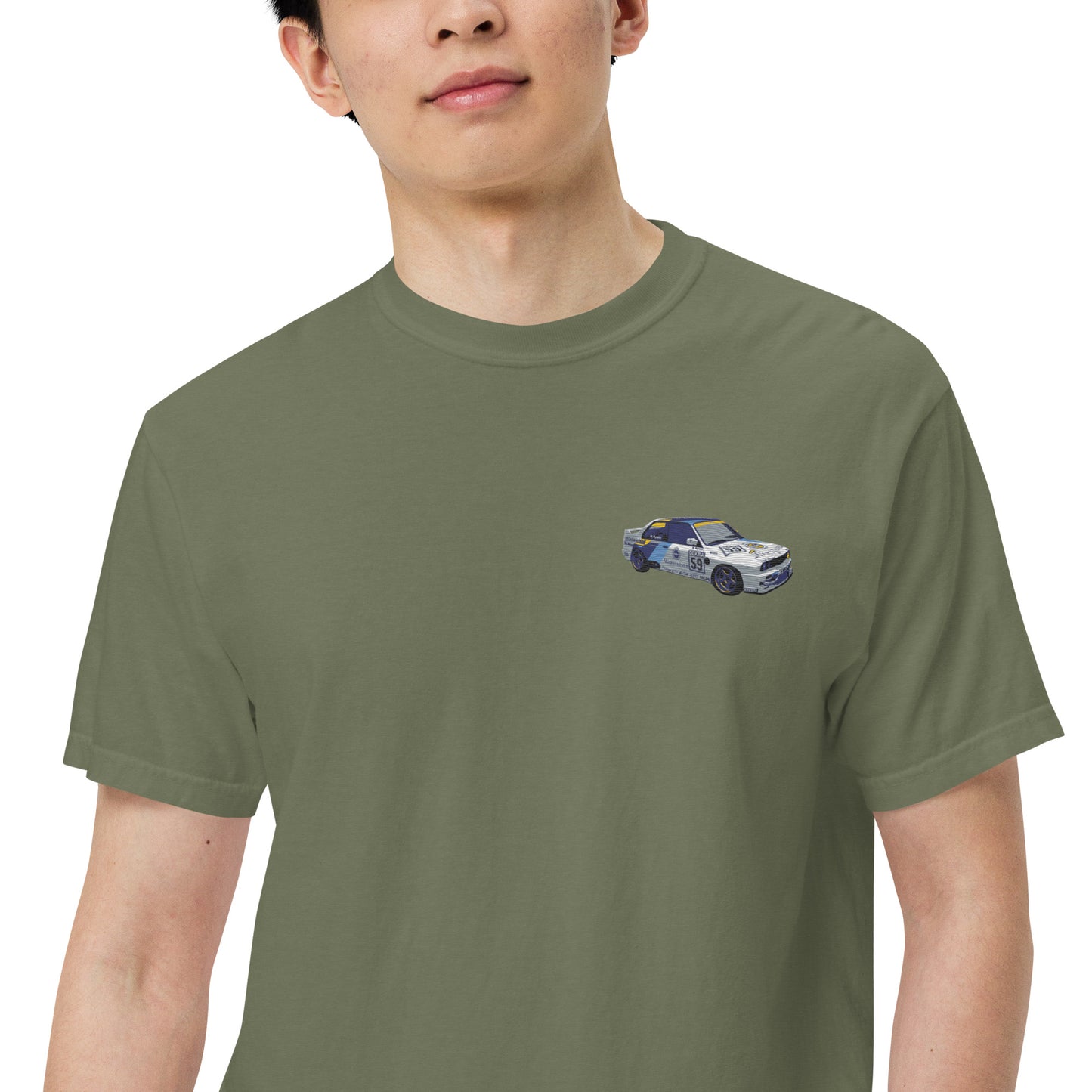 BMW E30 Race Car Unisex garment-dyed heavyweight t-shirt