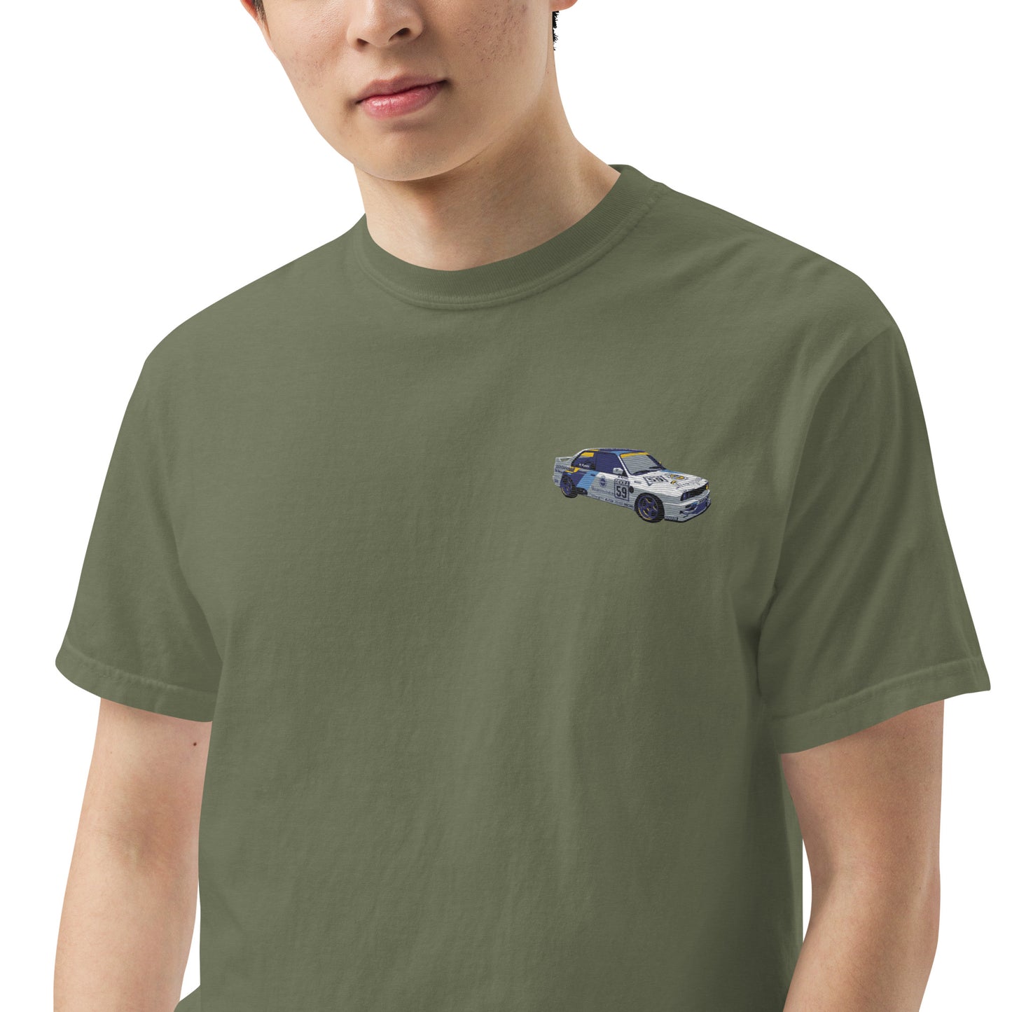 BMW E30 Race Car Unisex garment-dyed heavyweight t-shirt