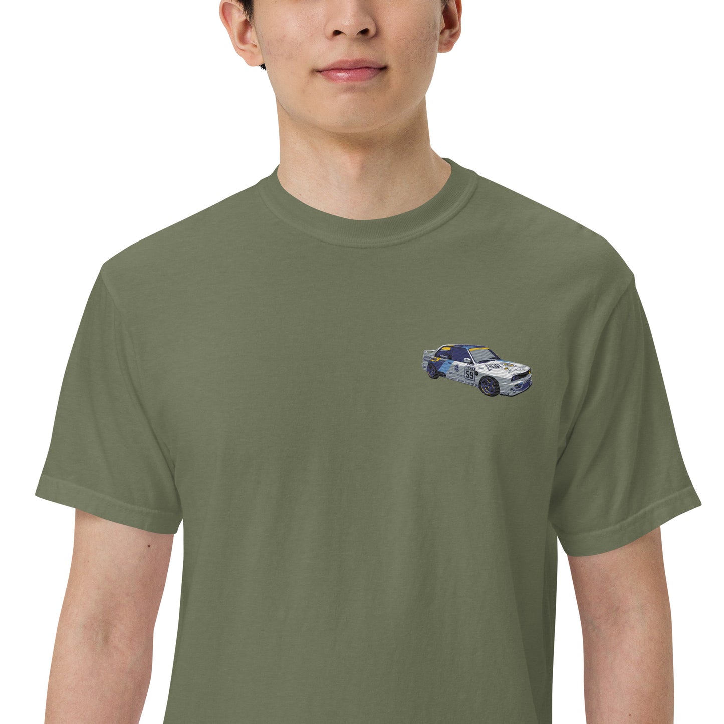 BMW E30 Race Car Unisex garment-dyed heavyweight t-shirt