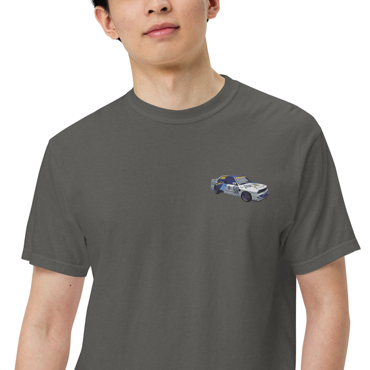 BMW E30 Race Car Unisex garment-dyed heavyweight t-shirt