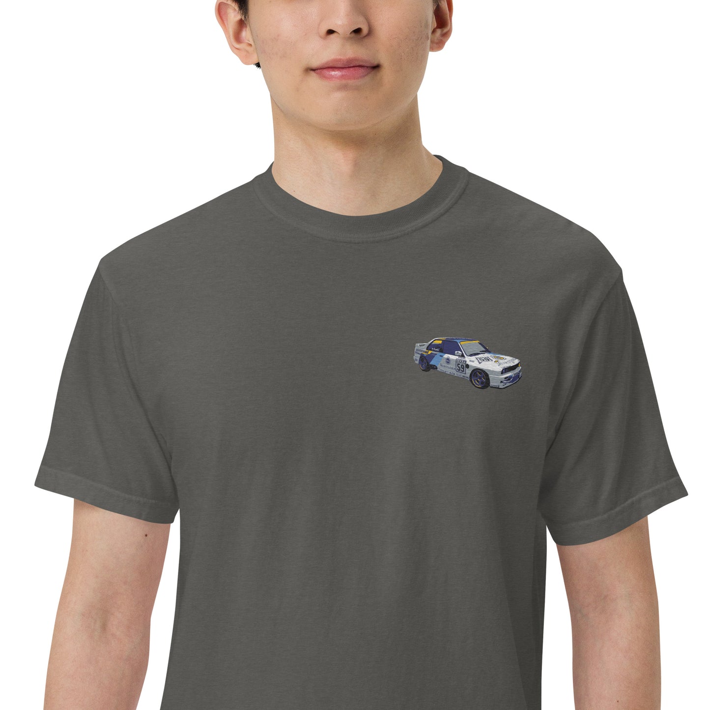 BMW E30 Race Car Unisex garment-dyed heavyweight t-shirt