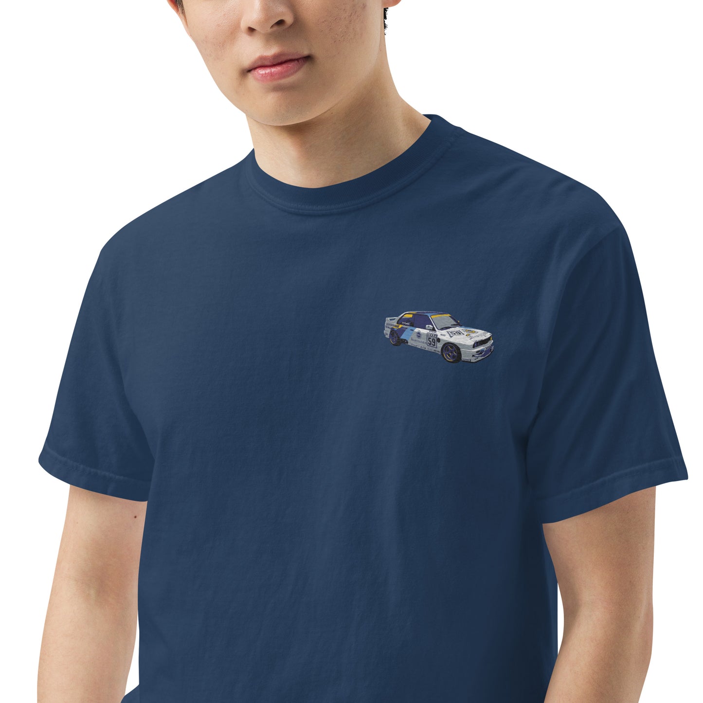 BMW E30 Race Car Unisex garment-dyed heavyweight t-shirt